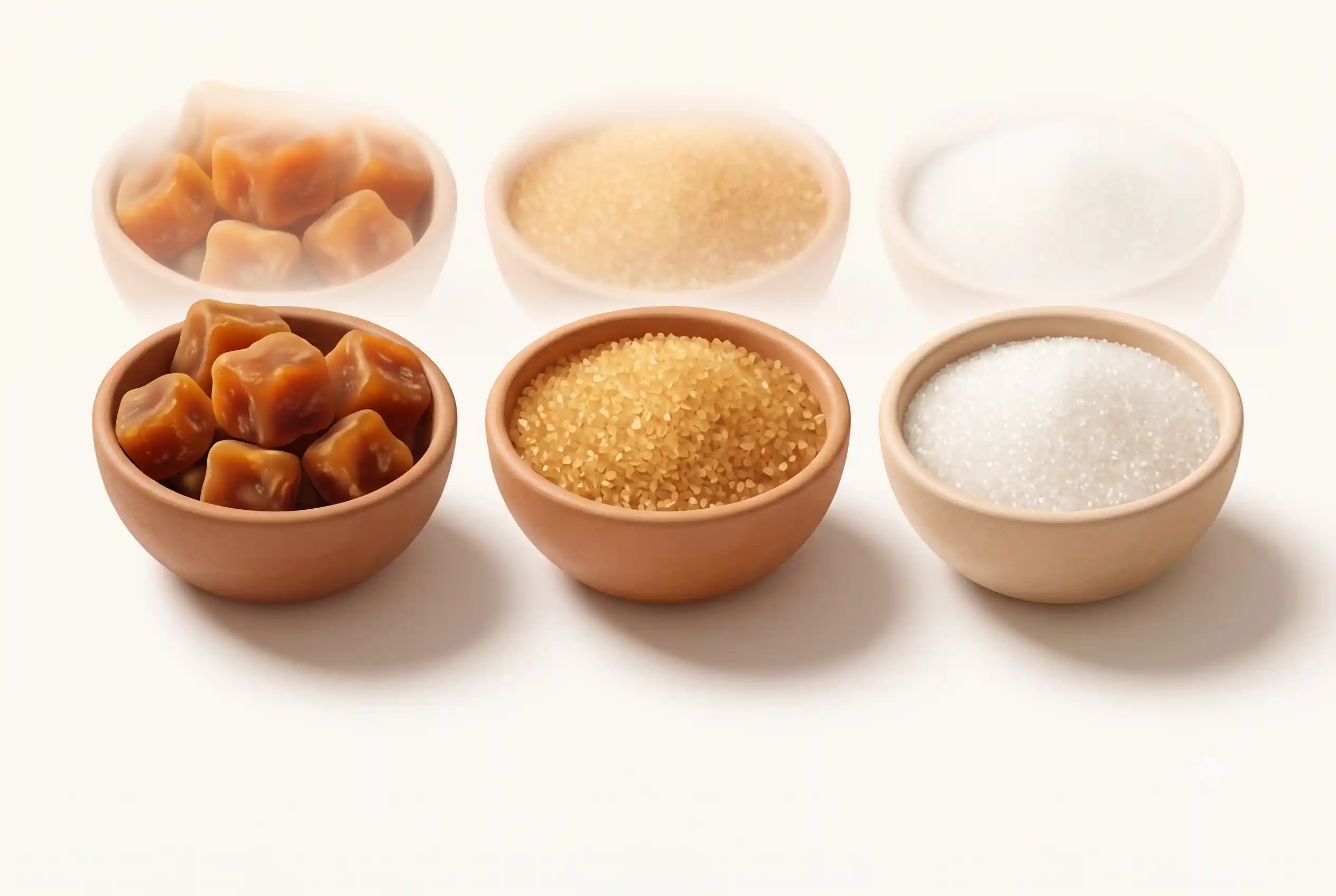 Jaggery vs Sugar vs Brown Sugar